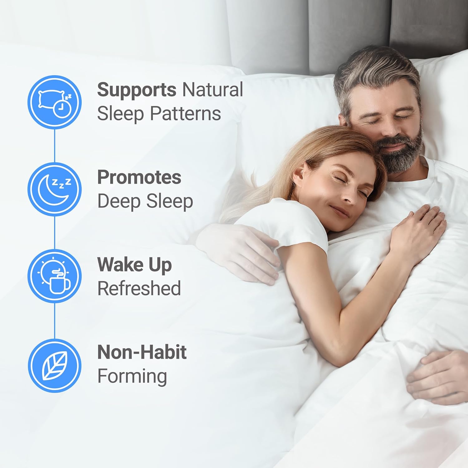 Nested Naturals Luna Melatonin-Free Sleep Supplement - Non-Habit Forming Herbal Sleep Supplement, Adult Bedtime Support, Help Sleeping w/Chamomile, Valerian, L-Theanine - 60 Vegan Capsules - Image 3