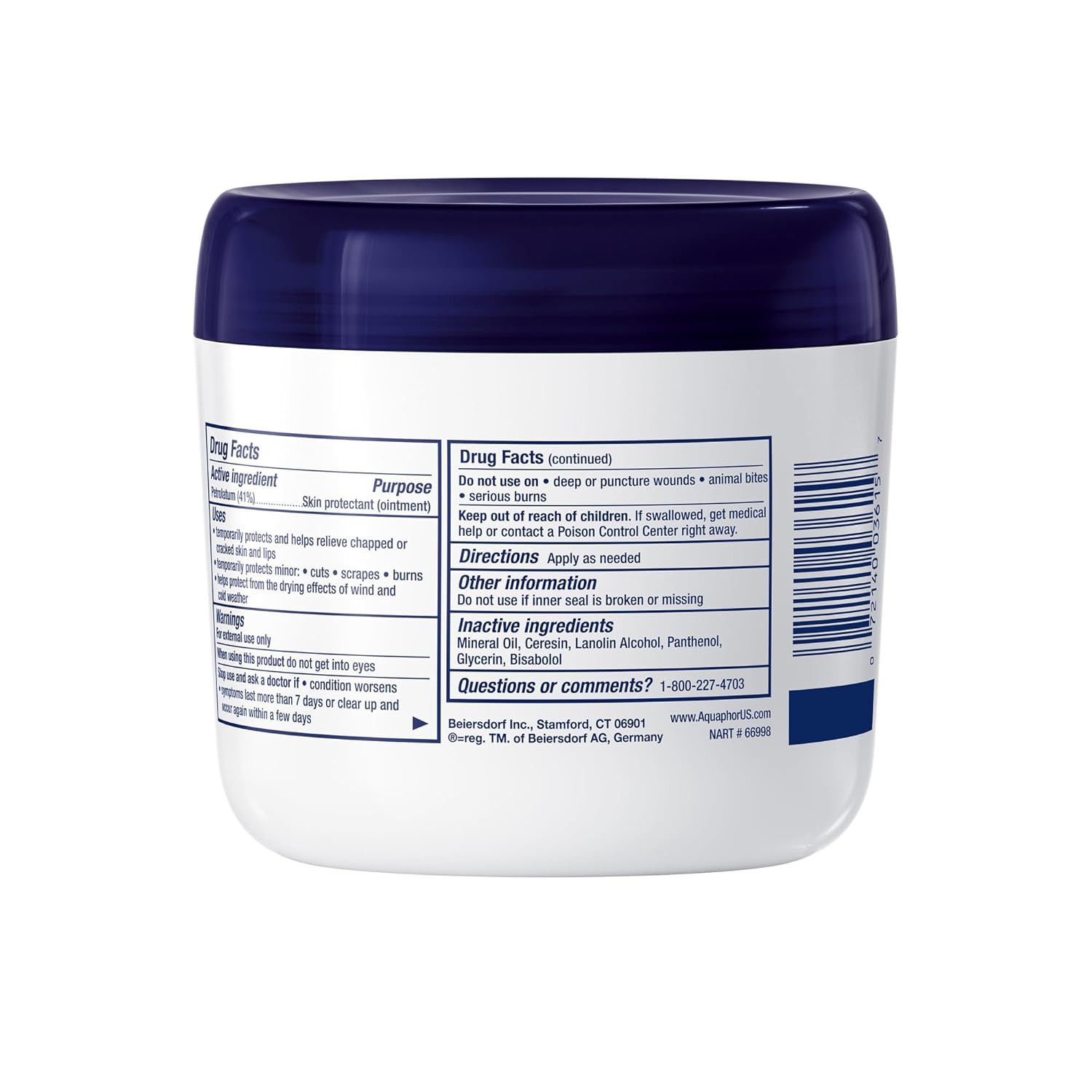 Aquaphor Children's Advanced Therapy Healing Ointment, 41% Petrolatum Skin Protectant Ointment for Minor Wound Care, Chapped or Cracked Skin and Lips, 14 Oz Jar - Image 11