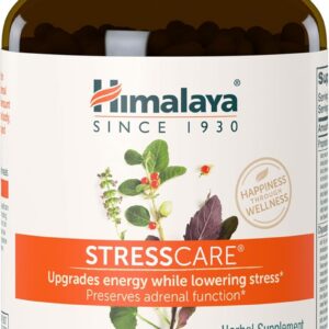 Himalaya StressCare, 30 Day Supply - Herbal Adrenal Support for Calming Relaxation, Stress Relief, Energy Support and Occasional Sleeplessness - Vegan, Non-GMO, Gluten Free, 120 Capsules