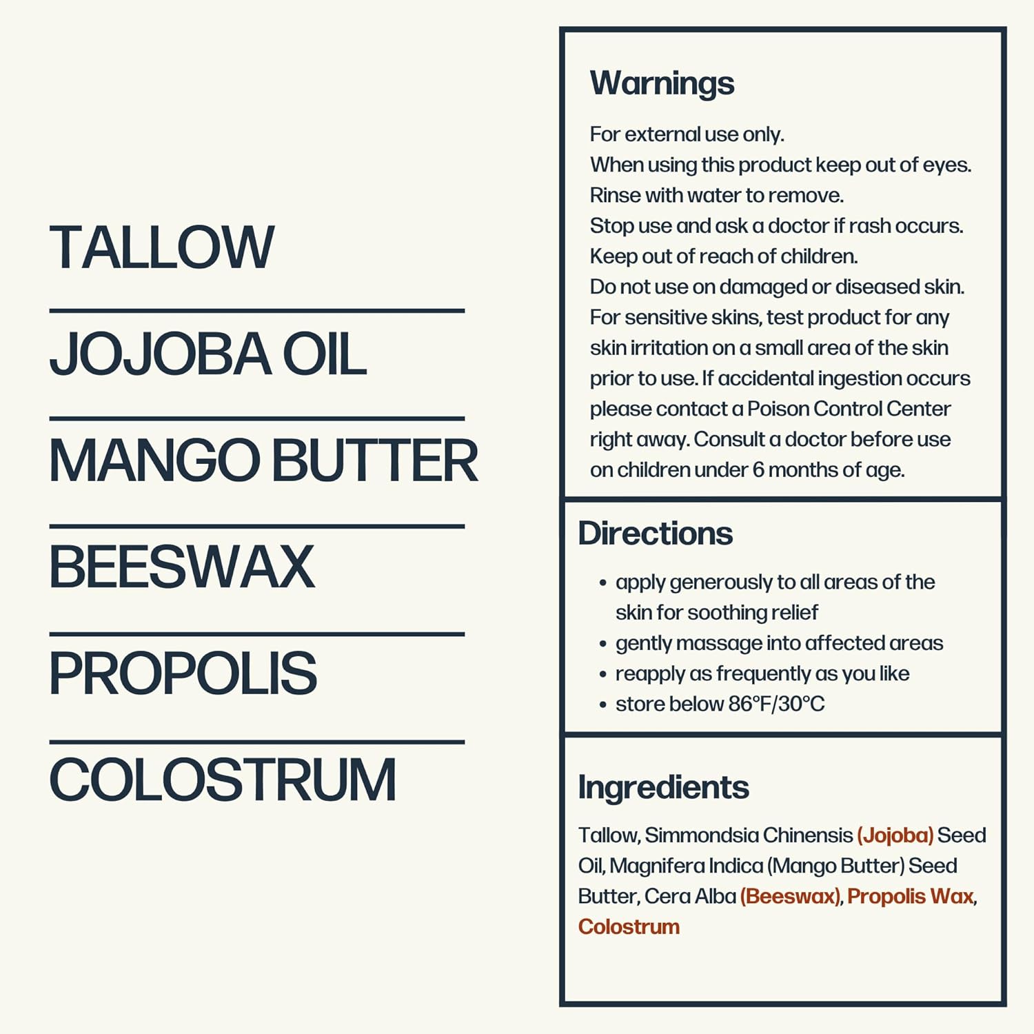 Sky and Sol Everything Cream | 100% Grass Fed Beef Tallow Moisturizer for Face and Body | Day & Night Skincare | Safe Natural Ingredients | After-Sun Care | All Skin Types | 3 oz - Image 3