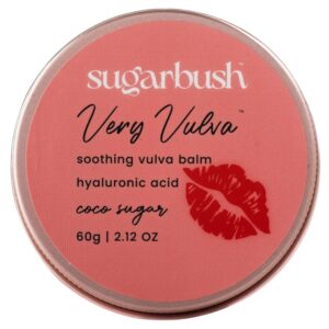 Sugarbush Very Vulva Soothing Balm with Hyaluronic Acid and Shea Butter, Natural Moisturizing Care