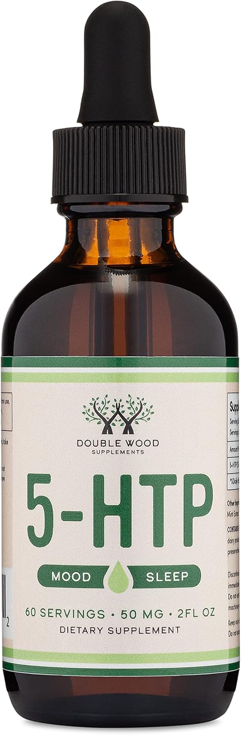 5HTP Liquid Drops - More Absorbable and Effective Than 5 HTP Capsules (60 Servings of 50mg 99%+ 5-HTP) Serotonin Supplement for Mood, Sleep, and Relaxation by Double Wood - Image 6