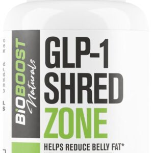 GLP-1 Shred Zone - Weight Loss Pills for Women & Men + Appetite Suppressant Support - Supports Healthy Pathways Associated with GLP-1 Activity - Fat Burner Supplement - 60 Capsules