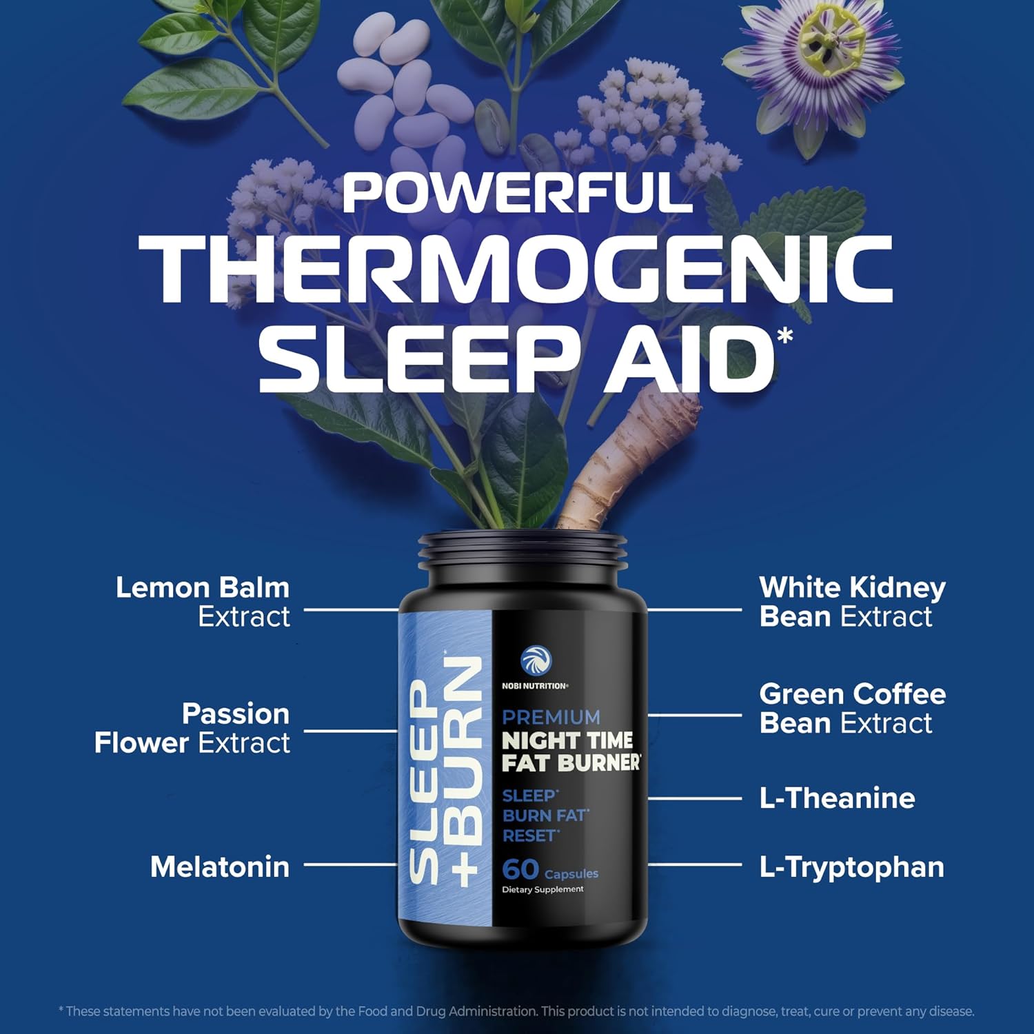 Night Time Fat Burner to Shred While You Sleep | Belly Fat Burner, Carb Blocker & Weight Loss Support Supplements | Lose Weight, Support Metabolism & Fall Asleep Fast | 60 Nighttime Diet Pills - Image 3
