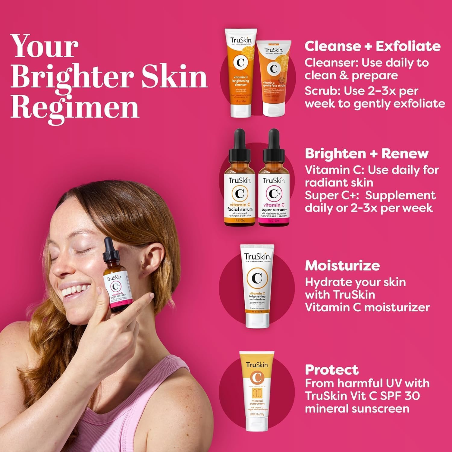 TruSkin Super C Duo – Vitamin C Serum & Brightening Moisturizer Set for Hydrated, Smooth & Radiant Skin - Image 6
