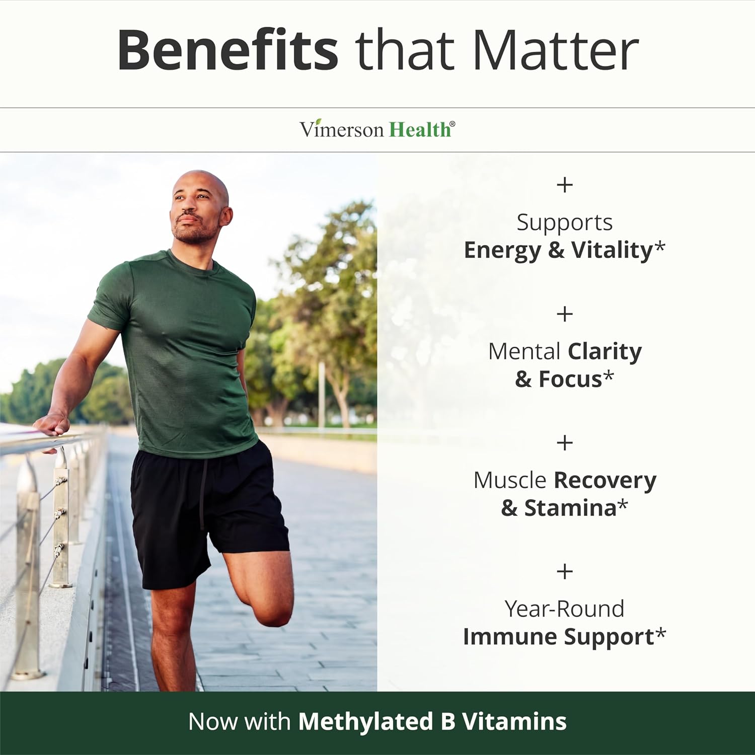 Vimerson Health Multivitamin for Men: Methylated B Vitamins, Chelated Minerals and Bioavailable D3 for Focus and Energy Support – Daily Mens Multivitamins and Multiminerals – 60 Capsules - Image 2