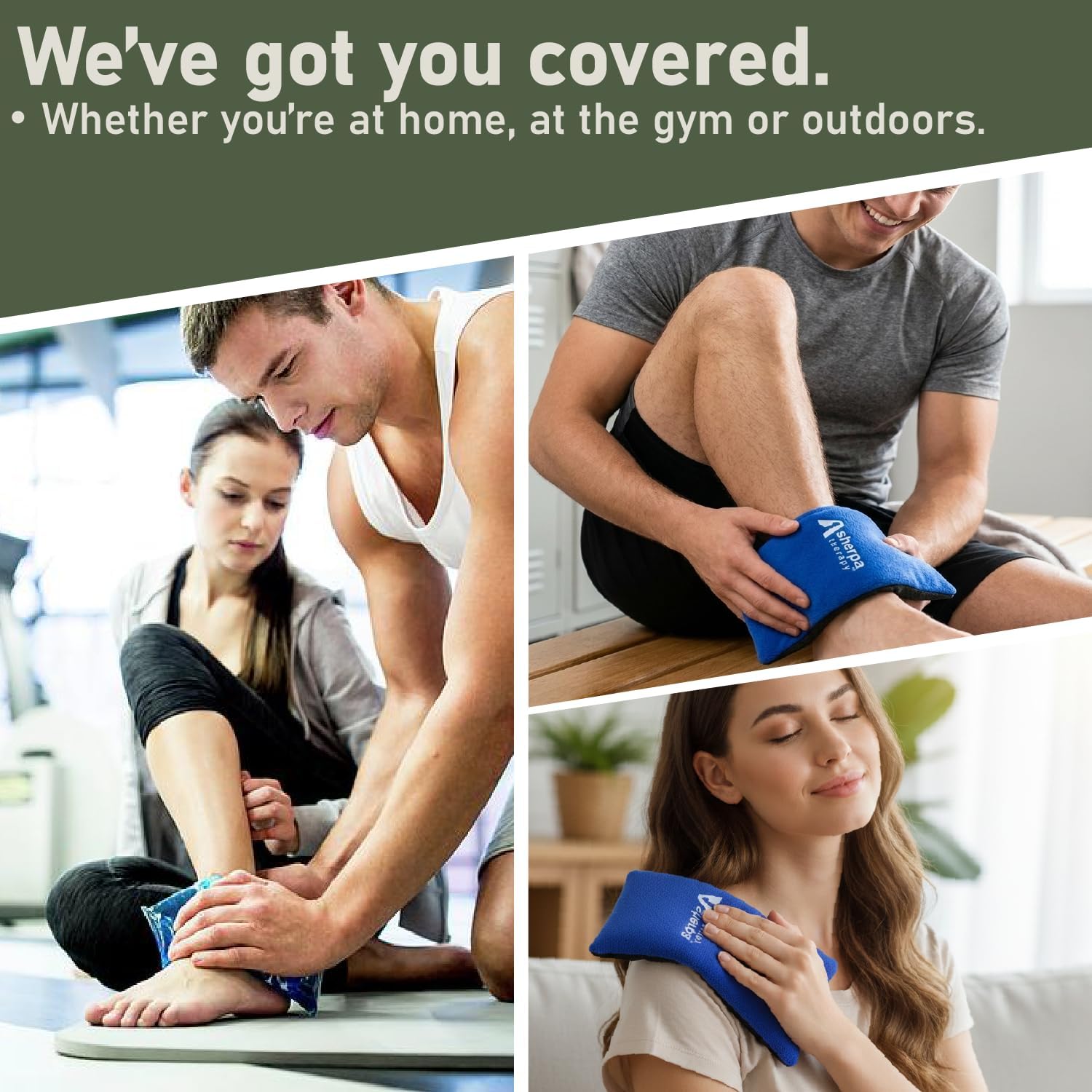 4PK Flexible Gel Ice Packs for Injuries Reusable - Gel Ice Pack Cold Compress for Knee, Back, Neck, Wrist, Hand, Elbow, Ankle Pain Relief - 9.5" x 4.5" - Image 3