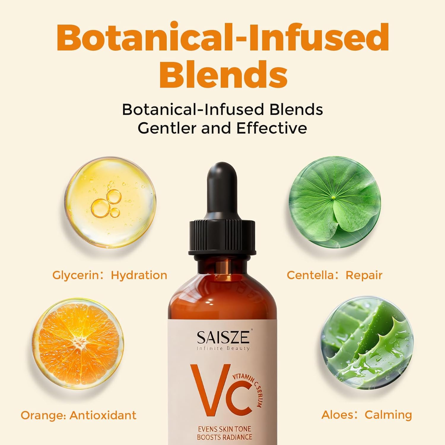 Vitamin C Serum for Face – Brightening & Hydrating Serum with Hyaluronic Acid for Dark Spots & Smooth Skin (60ml) - Image 4