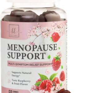 Menopause Supplements for Women Gummies - Complete Natural Mild Hot Flashes & Night Sweats Support, 16 in 1 Multi-Benefit Female Menopause Relief Gummy, Support for Balance & Energy - 60 Gummies