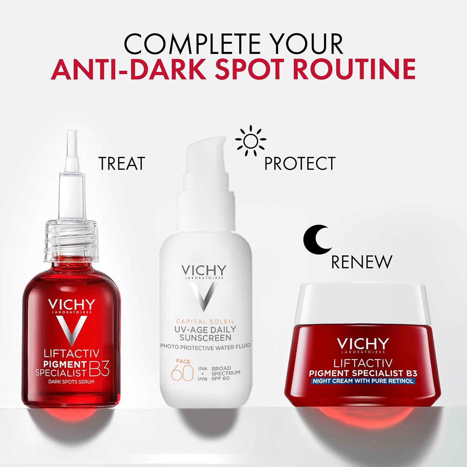 Vichy LiftActiv B3 Serum 5% Niacinamide + Glycolic Acid + Tranexamic Acid + Peptides, Fades Dark Spots & Smooths Wrinkles In 8 Weeks, Discoloration Correcting Serum, Alcohol Free - Image 8