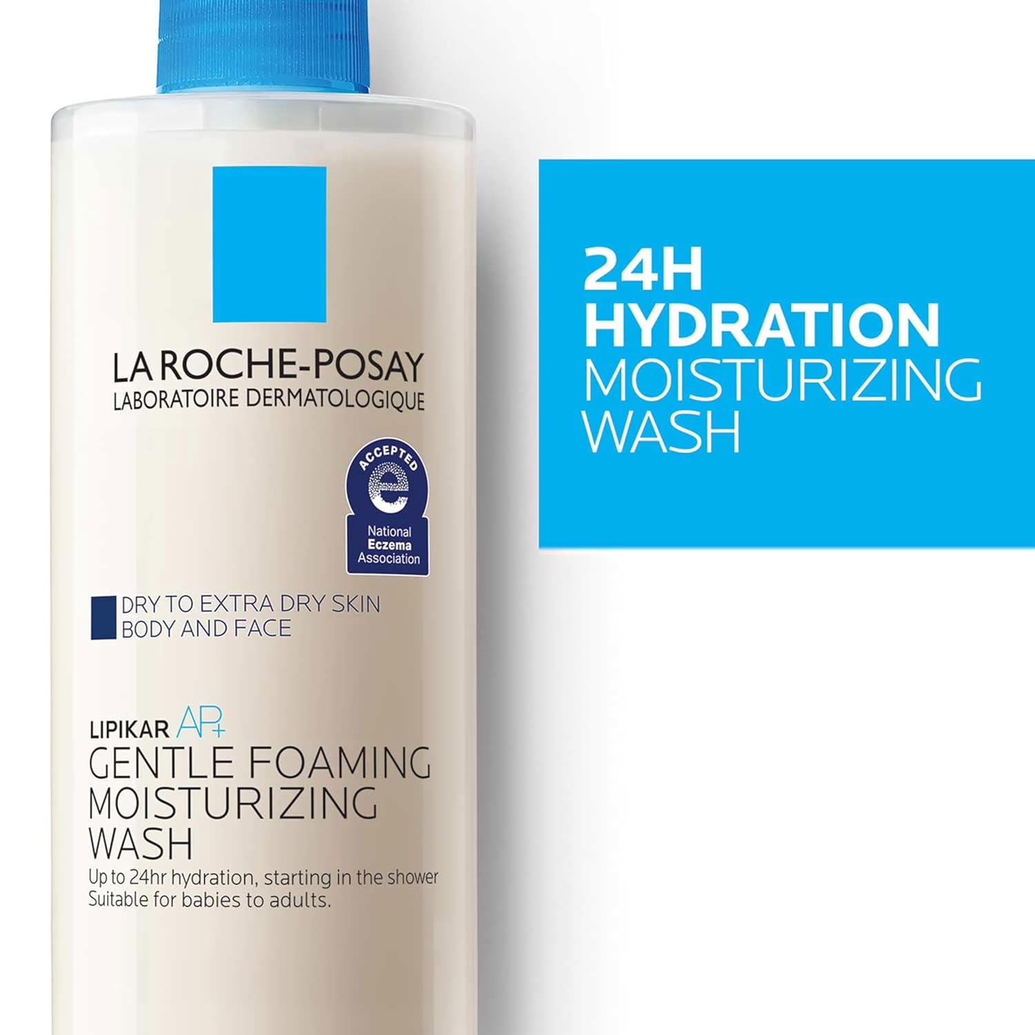 La Roche-Posay Lipikar AP+ Gentle Foaming Moisturizing Wash, Shea Butter + Niacinamide + Glycerin, Moisturizing Body Wash For Dry Skin, National Eczema Association Accepted, Dermatologist Tested - Image 5