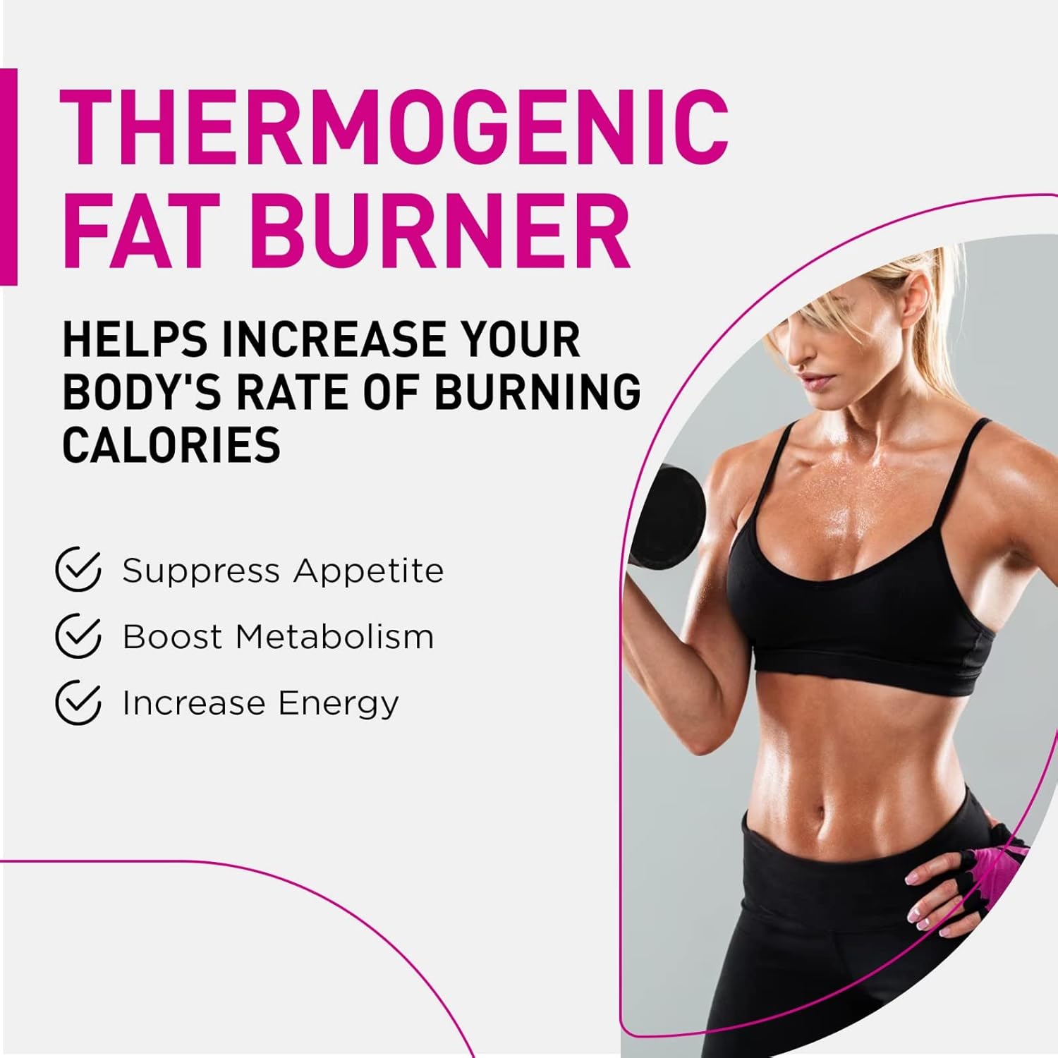 Natural Weight Loss Pills for Women-Best Diet Pills that Work Fast for Women-Appetite Suppressant-Thermogenic Belly Fat Burner-Carb Blocker-Metabolism Booster Energy Supplements -60ct - Image 2