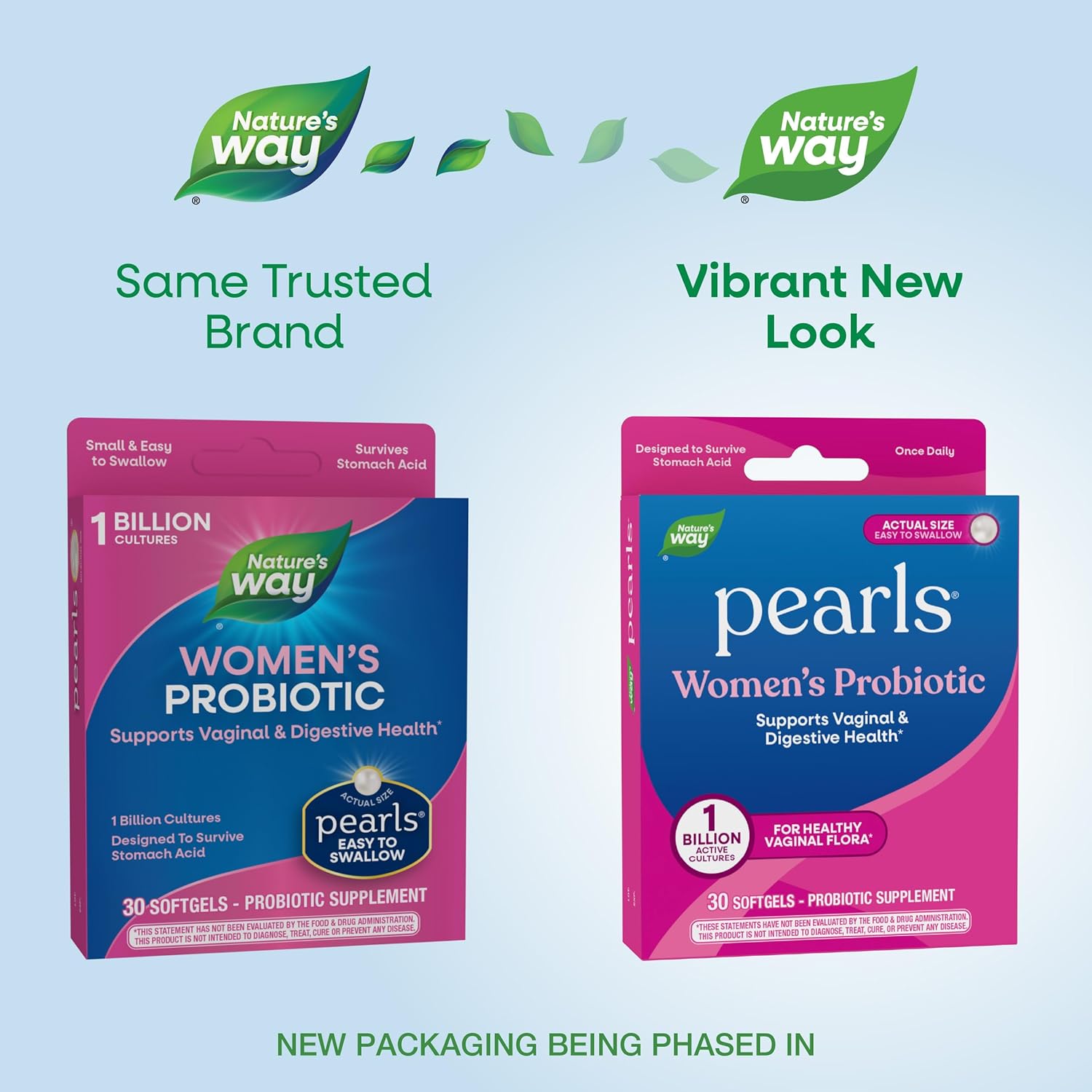 Nature's Way Women's Probiotic Pearls, Supports Vaginal and Digestive Health*, 1 Billion Live Cultures, Protects Against Occasional Bloating & Constipation*, Easy-to-Swallow Softgels, 30 Count - Image 2
