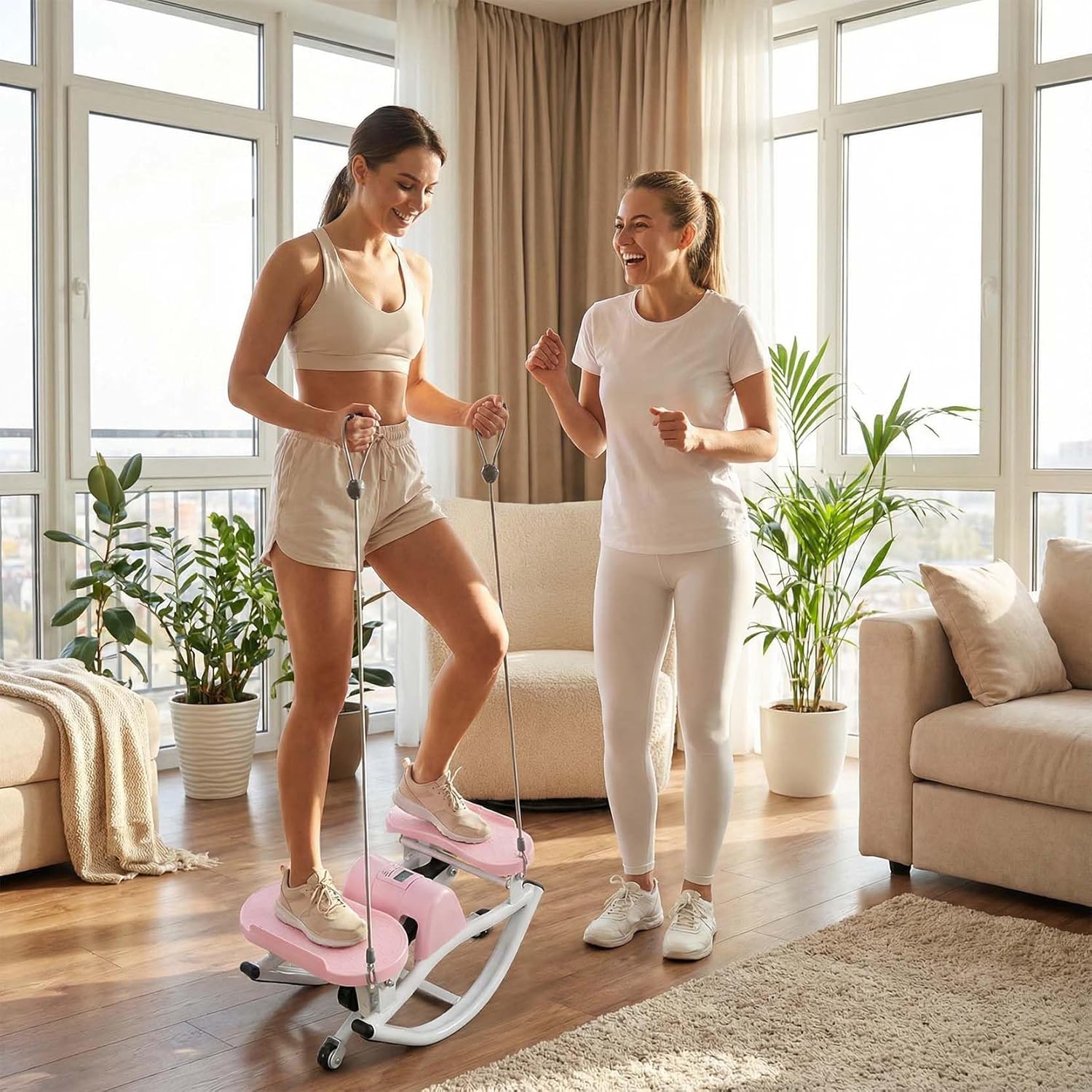 Lhanel Rock Stepper Side-Stepping Machine with Resistance Bands Low-Impact Balance Training Women's Home Fitness Equipment - Image 7