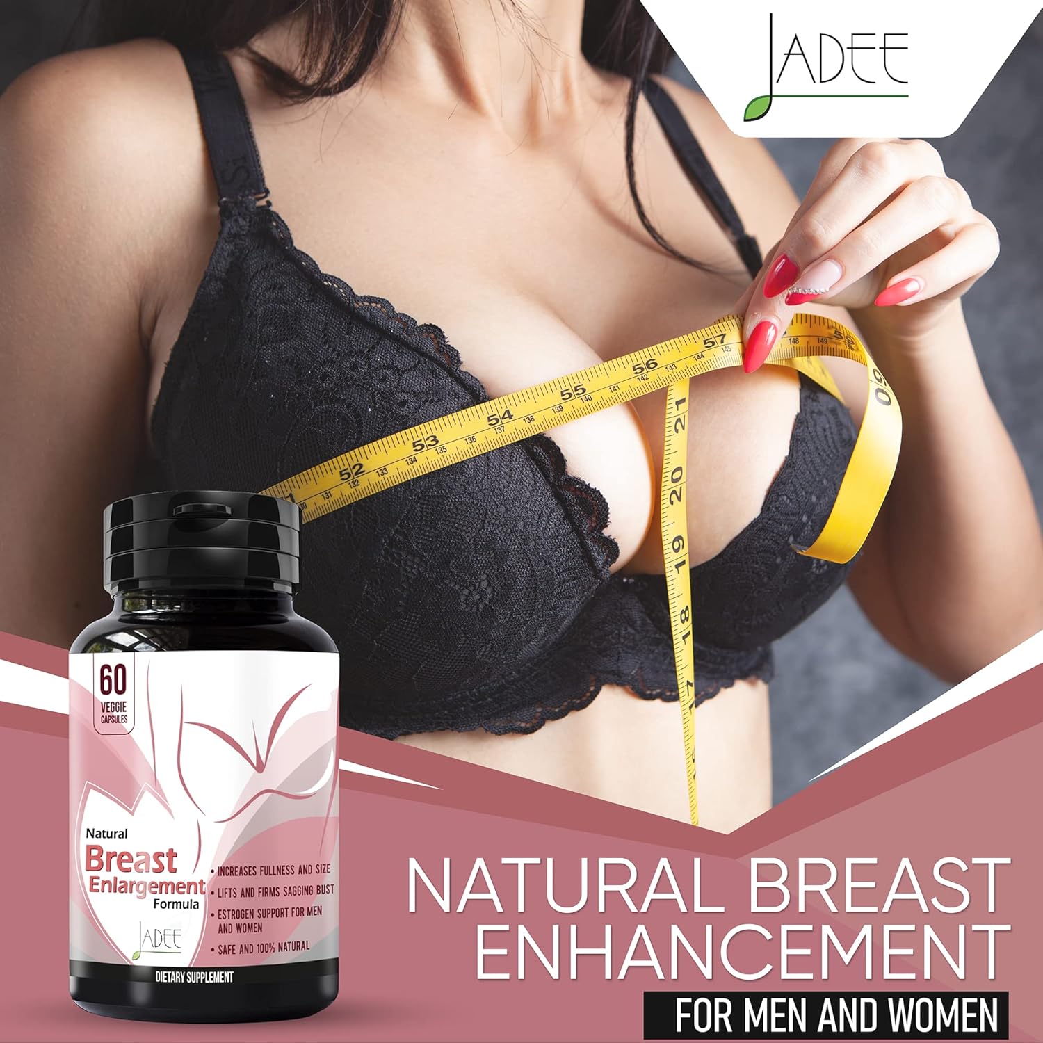 Breast Enhancement Pills and Estrogen Supplement for Women, Men & Trans – Breast Enlargement Pills for Women and Transgender - 60 Breast Growth Pills with Pueraria Mirifica - Bigger Breast, Big Boobs - Image 2