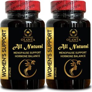 Menopause Support for Women - Hot Flashes, Night Sweats, Supports Hormone Balance, Menopause Supplements for Energy Support, Milk Thistle - 2 Bottles 120 Capsules