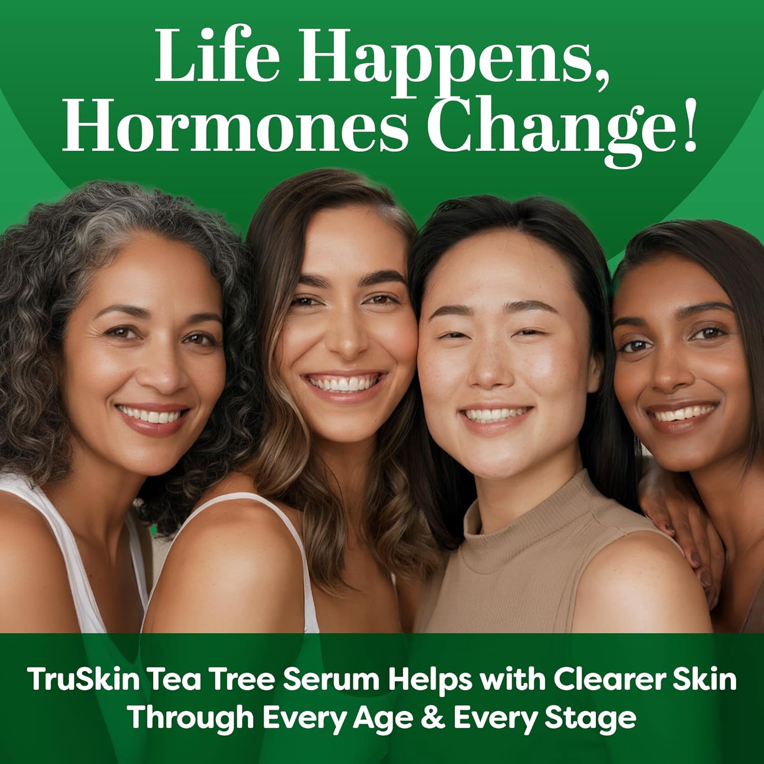 TruSkin Tea Tree Oil Acne Treatment Serum for Face - Salicylic Acid, Niacinamide, Vitamin C & Retinol - Clarifying Super Facial Serum for Acne-Prone Skin & Pores, 1 Fl Oz - Image 6