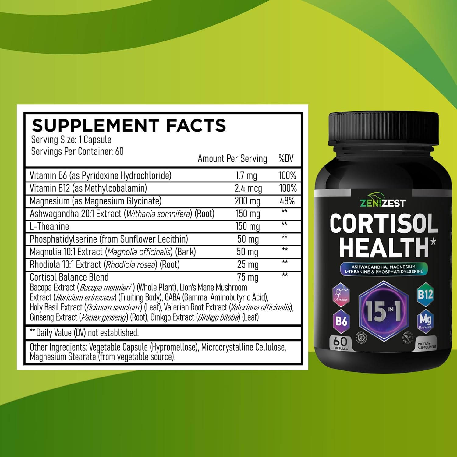 Cortisol Detox Supplement for Women Men (2-Pack) - Image 7