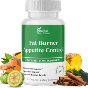 Fat Burner & Appetite Control Supplement – Metabolism Support with L-Carnitine, CLA & Chromium (30 Capsules)