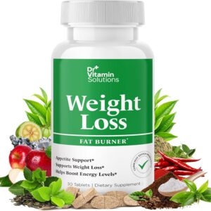 Fat Burner for Women & Men, Weight Loss & Appetite Suppressant Diet Pills, Thermogenic Metabolism Booster with Green Tea, Garcinia Cambogia, Chromium - Natural, Non-GMO - 30 Day Supply, Dr Vitamin