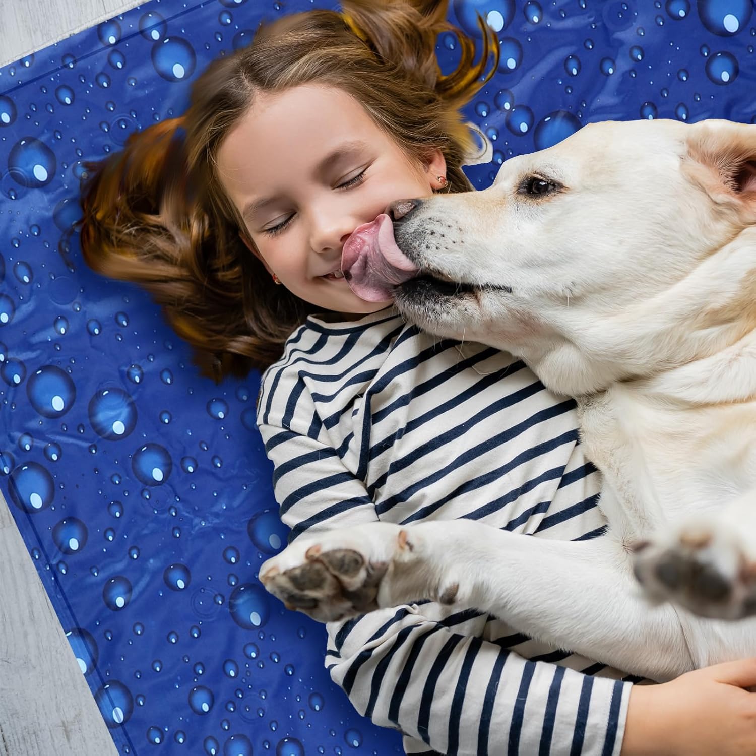 Drydiet Cooling Pad Mat for Sleep Cooling Mattress Pad Gel for Bed, Relieve Pain, Summer Hot Flashes, Adult, Pets, No Water or Electricity Required(Plain,Dark Blue,48 x 28 Inch) - Image 6