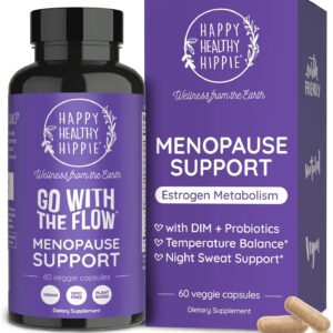 Menopause Supplements for Women – Estrogen Metabolism for Hot Flashes & Night Sweats | DIM + 10 Billion CFU Probiotics Blend with Dong Quai | Mood Swings & Hormone Balance Support, 60 Ct