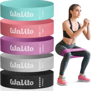 Fabric Resistance Bands for Working Out - Booty Bands for Legs -Glutes Training for Women and Men - Exercise Bands for Squats, Yoga, Physical Therapy -Home Gym Fitness