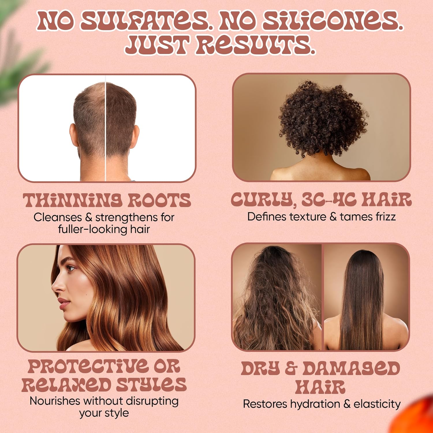 Panda's Promise Batana Oil Shampoo and Conditioner Set – Sulfate-Free Haircare with Batana Oil Nourishing Duo for Smooth, Soft and Manageable Hair For All Hair Types, Unisex (12 fl oz Each) - Image 4