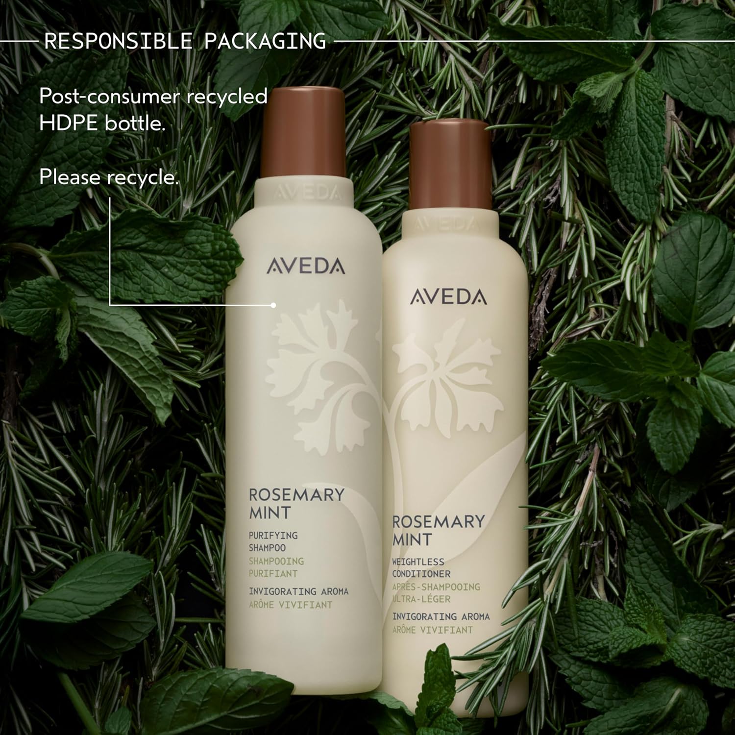 Aveda Rosemary Mint Purifying Shampoo | Clarifying Shampoo | Gently Removes Buildup, Adds Shine | For Normal to Oily Hair, Fine to Medium Hair Types | Invigorating Aroma| 97% Naturally Derived - Image 12