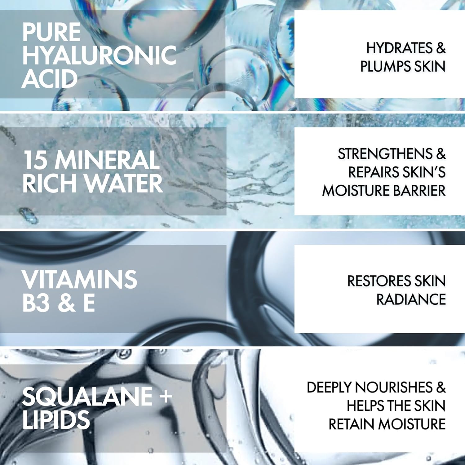 Vichy Mineral 89 Fragrance Free Cream, Moisture Boosting Cream with Hyaluronic Acid, Daily Face Moisturizer, Available in 4 Formulas For All Skin Types, Dry & Sensitive Skin & Mattifying for Oily Skin - Image 3