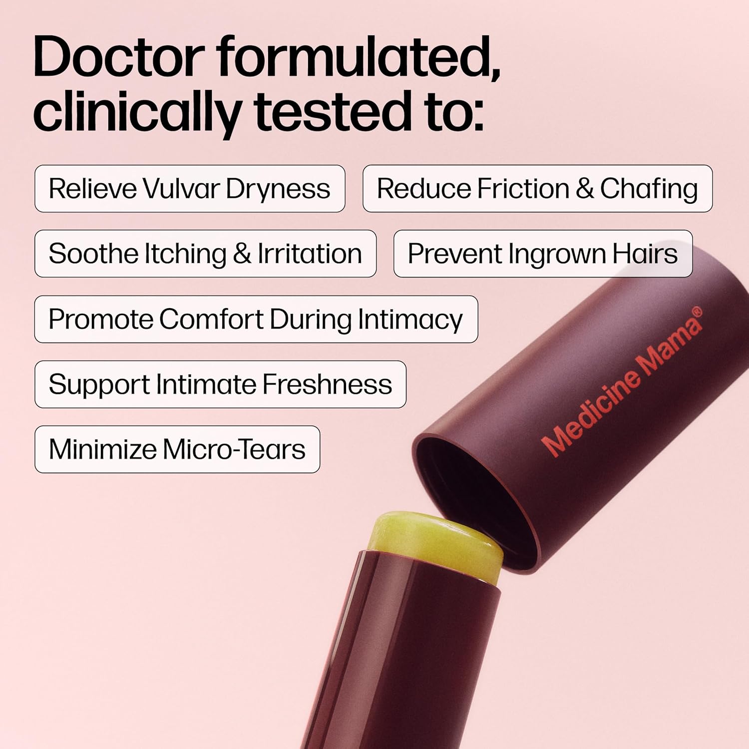 VMAGIC by Medicine Mama Lips Stick – Travel Size Organic Vulva Balm – Relieves Feminine Dryness, Itching, Burning, Redness, Irritation – Hormone Free – 6 Pack, 15 ml Each - Image 2