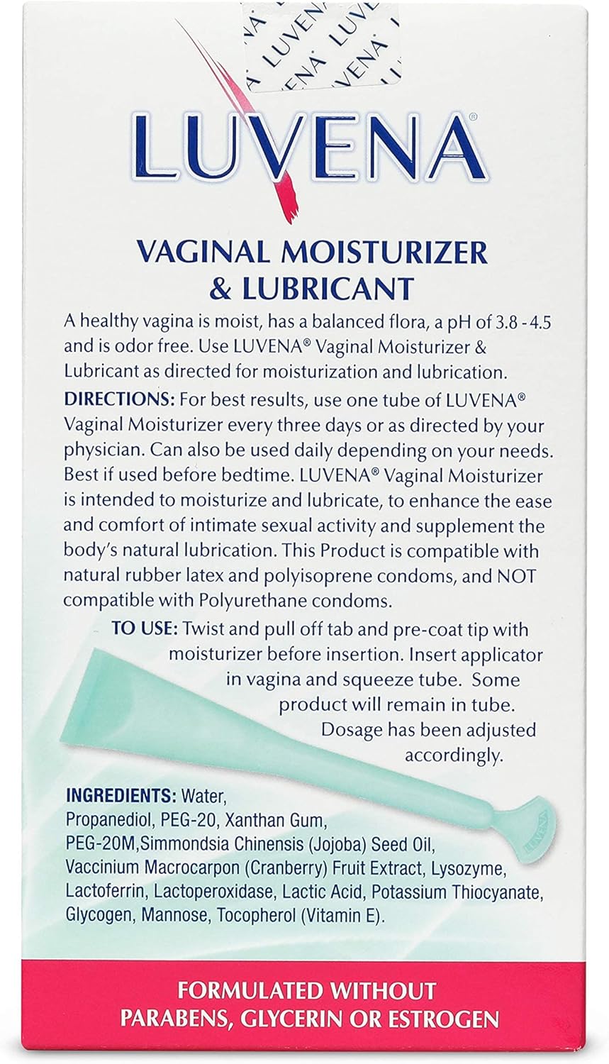 LUVENA Vaginal Moisturizer for Women, Long-Lasting, Intimate Care, Feminine Hydration, Menopause Support, Relieve Dryness & Irritation, Pre-Filled Applicators, pH Balanced, Water-Based, 30g (1 pack) - Image 4
