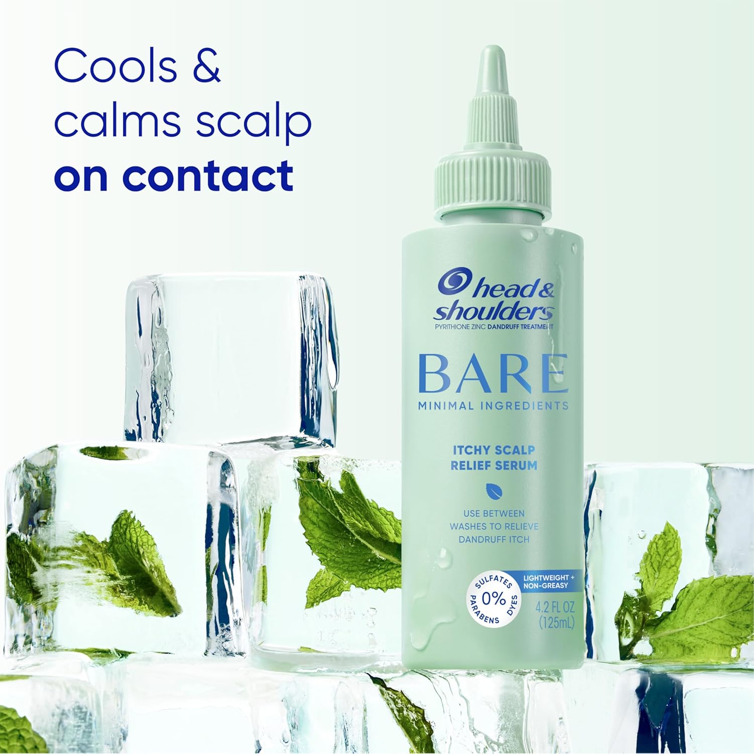 Head & Shoulders Anti-Dandruff Bare Scalp Relief Serum, 0.1% Pyrithione Zinc, for Itch Relief and Scalp Comfort, 4.2 fl oz - Image 7