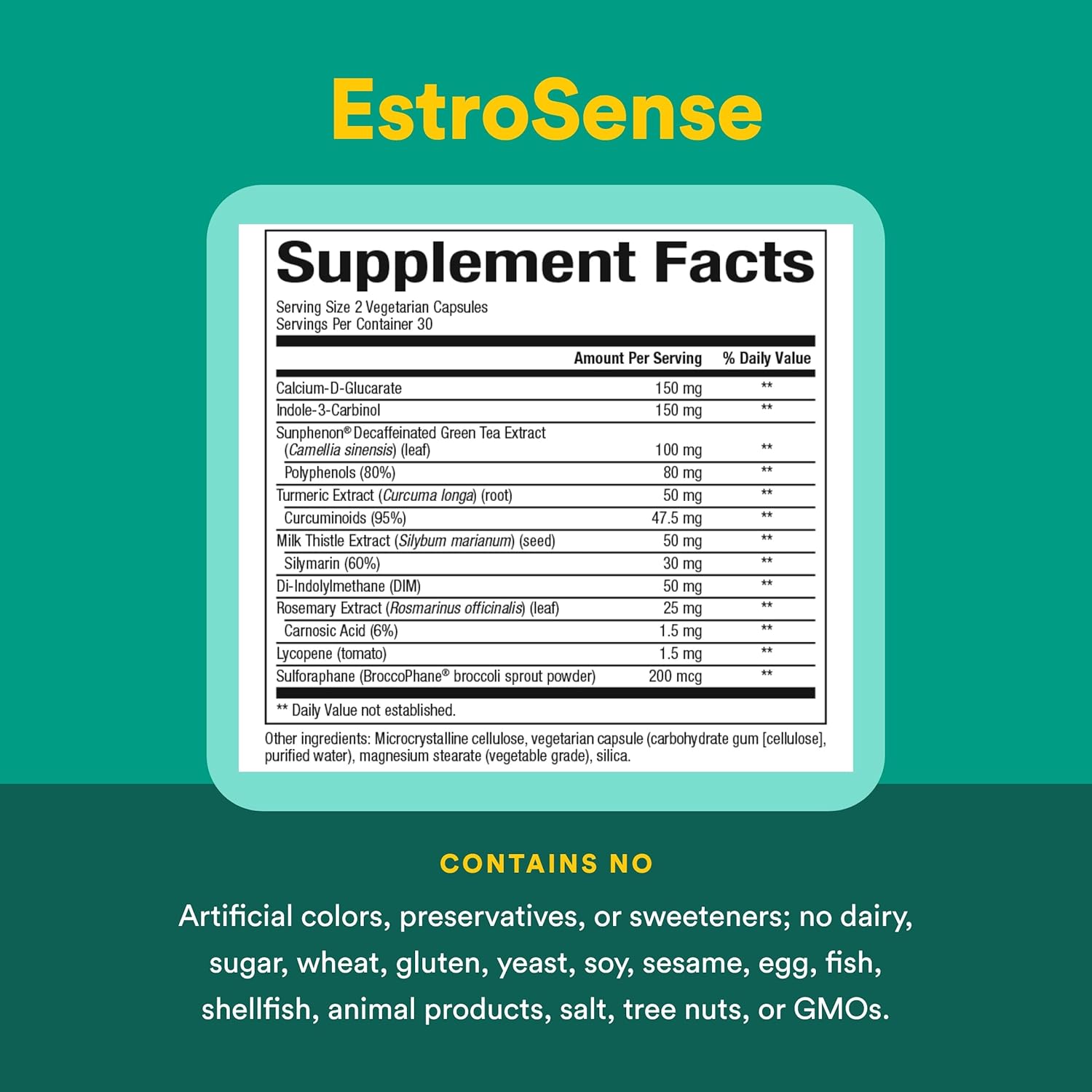 WomenSense EstroSense by Natural Factors, Natural Supplement to Support Estrogen and Hormone Balance During PMS or Menopause, Vegan, Non-GMO, 60 Capsules - Image 4