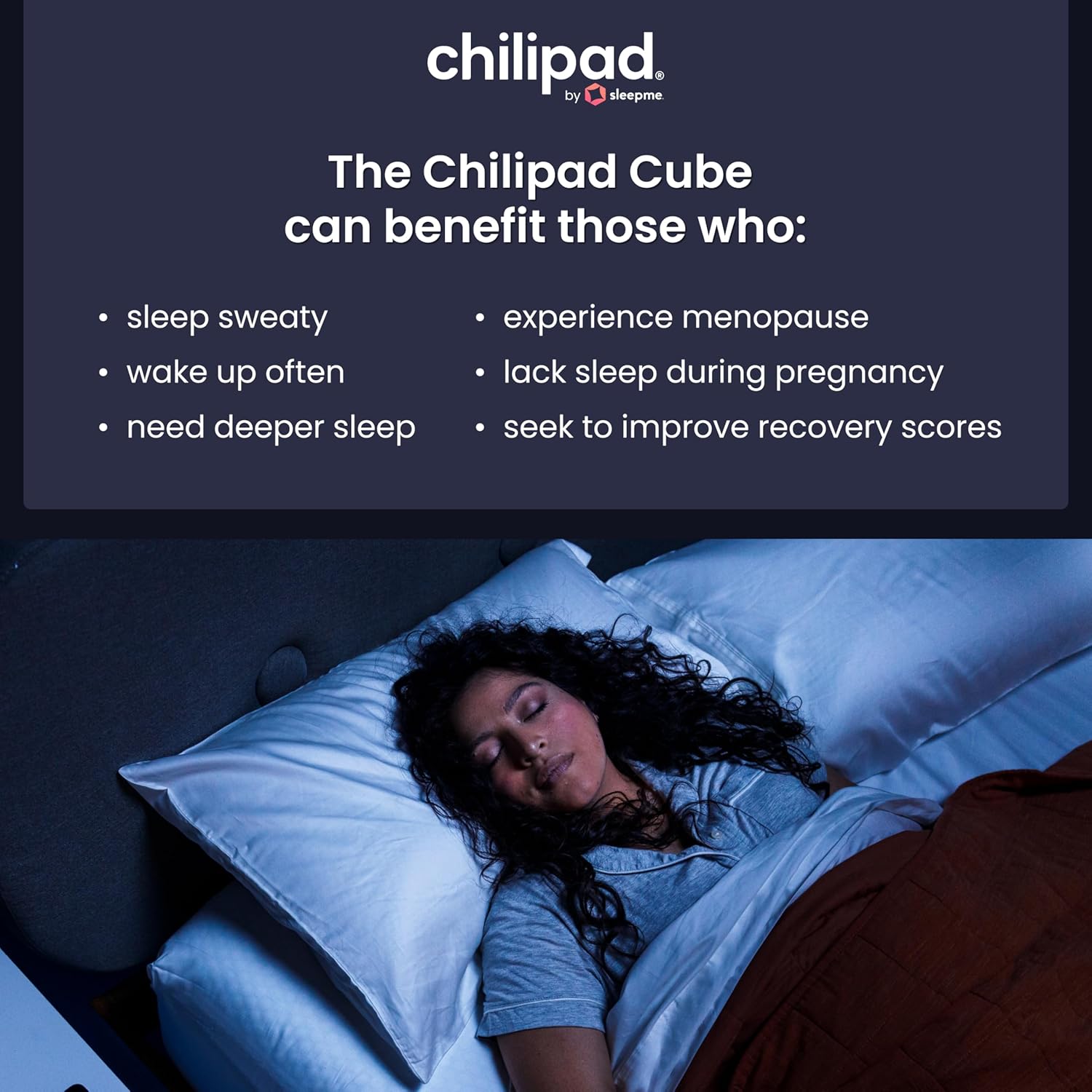 Chilipad Cube Bed Cooling System - Cooling & Heating Mattress Topper, Set Individual Bed Temperature, Cool Sleep Enhancement, Temp Range of 60-115°F, ME Half Queen Bedsize (30"W x 80"L), Model: CP500 - Image 6