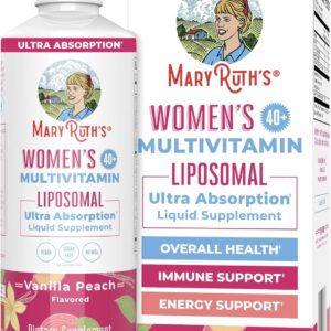 MaryRuth’s Multivitamin Liposomal for Women 40+ | Womens Multivitamin Liposomal | Immune Support Supplement | Menopause Supplement | Methylated Multivitamin | Vegan | Sugar Free | Non-GMO |15.22 Fl Oz
