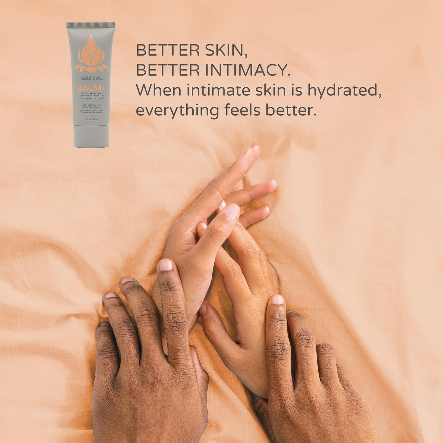 SUTIL Balm+ Intimate Moisturizer for Women - Hormone-Free Daily Hydration for Sensitive Skin, Water-Based, Fast Absorbing, Non-Sticky, Hyaluronic Acid & Ectoin, 2 oz - Image 4