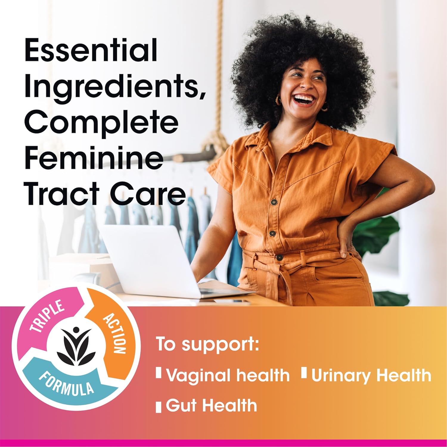 vH essentials Probiotics with Prebiotics and Cranberry Feminine Health Supplement - 60 Capsules - Image 5