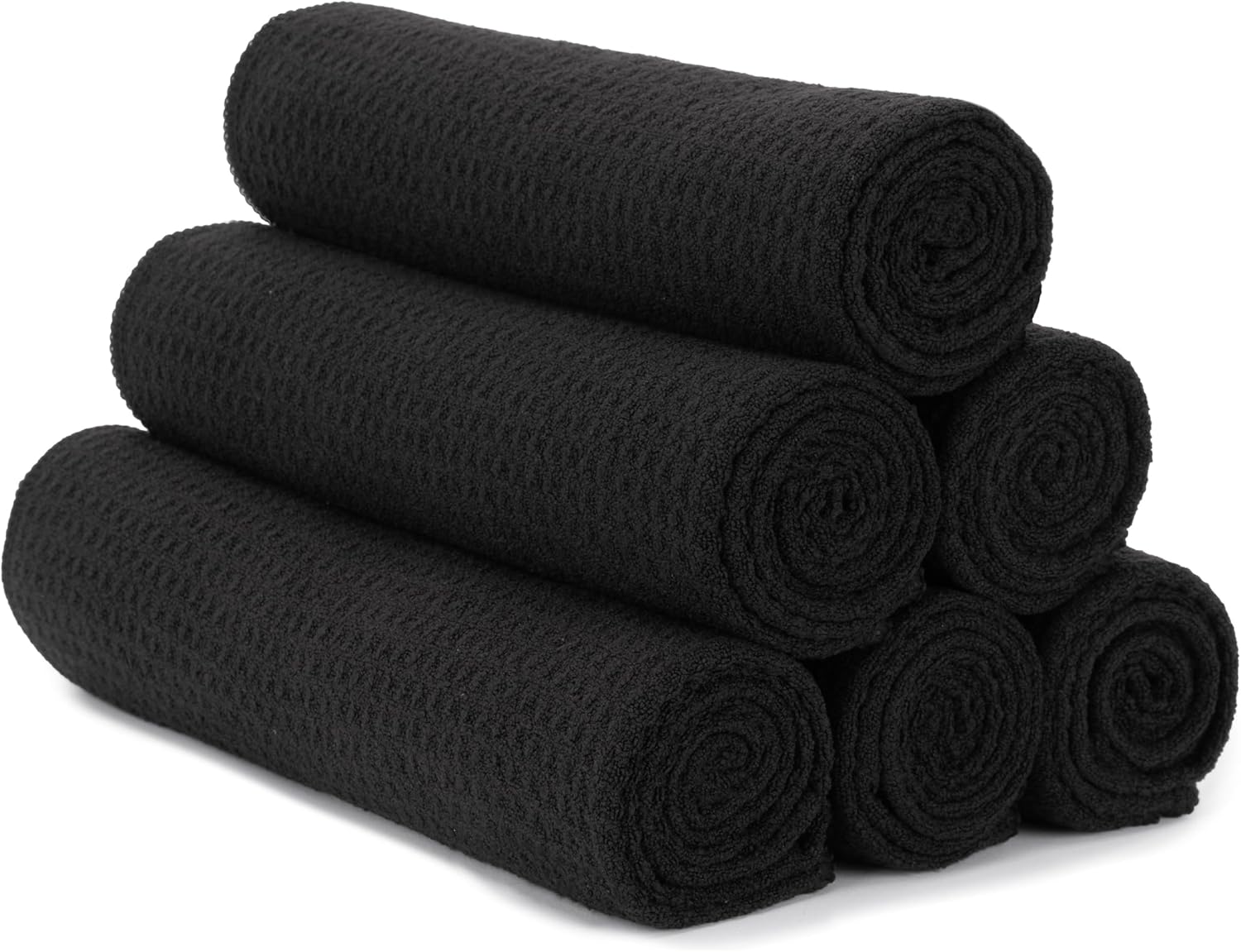 S&T INC. Microfiber Gym Towels, Yoga Towel for Home and Gym Bag, 16 Inch x 27 Inch, 6 Pack