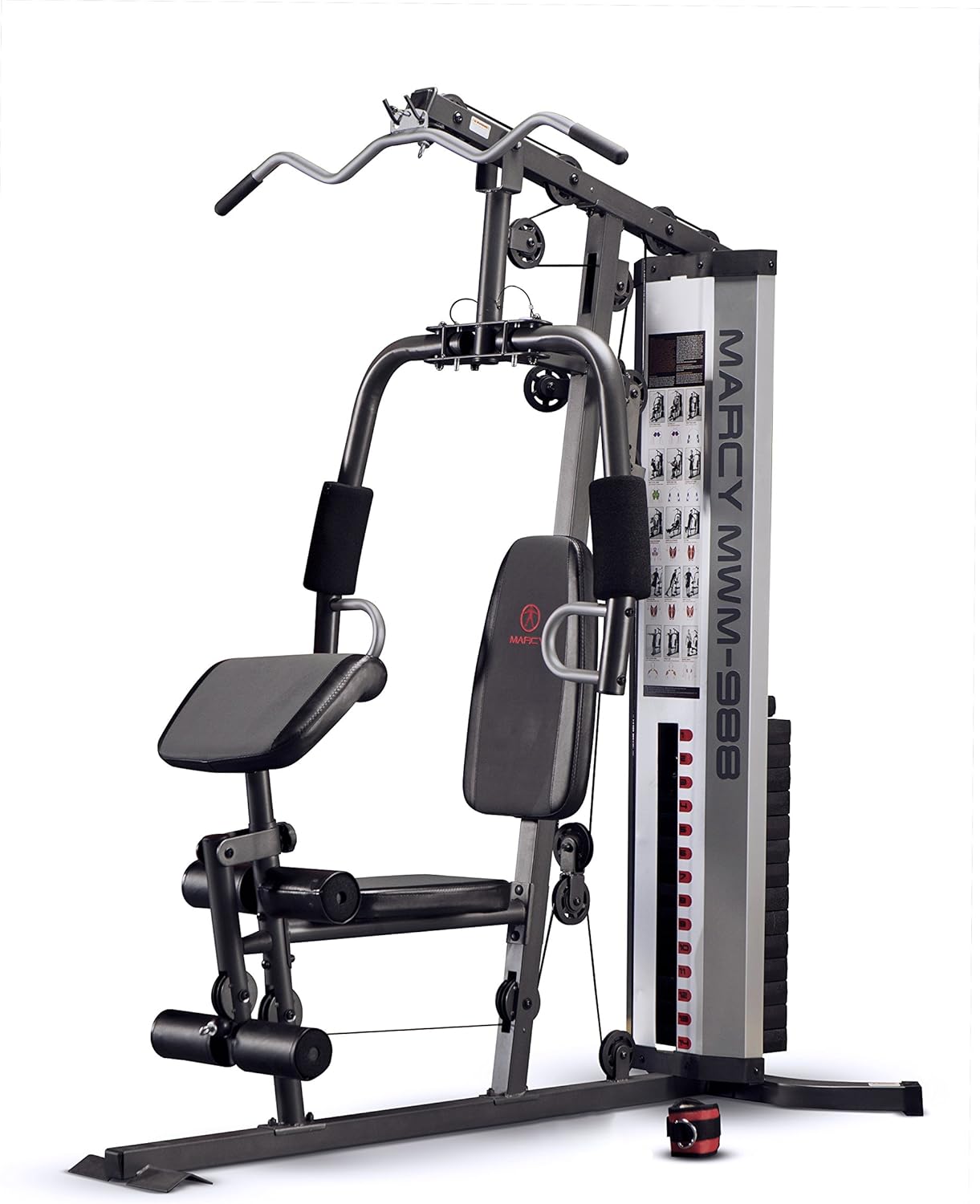 Marcy Multifunctional Workout Station 100lbs to 200lbs Stack Home Gym for Weightlifting and Bodybuilding - Image 7