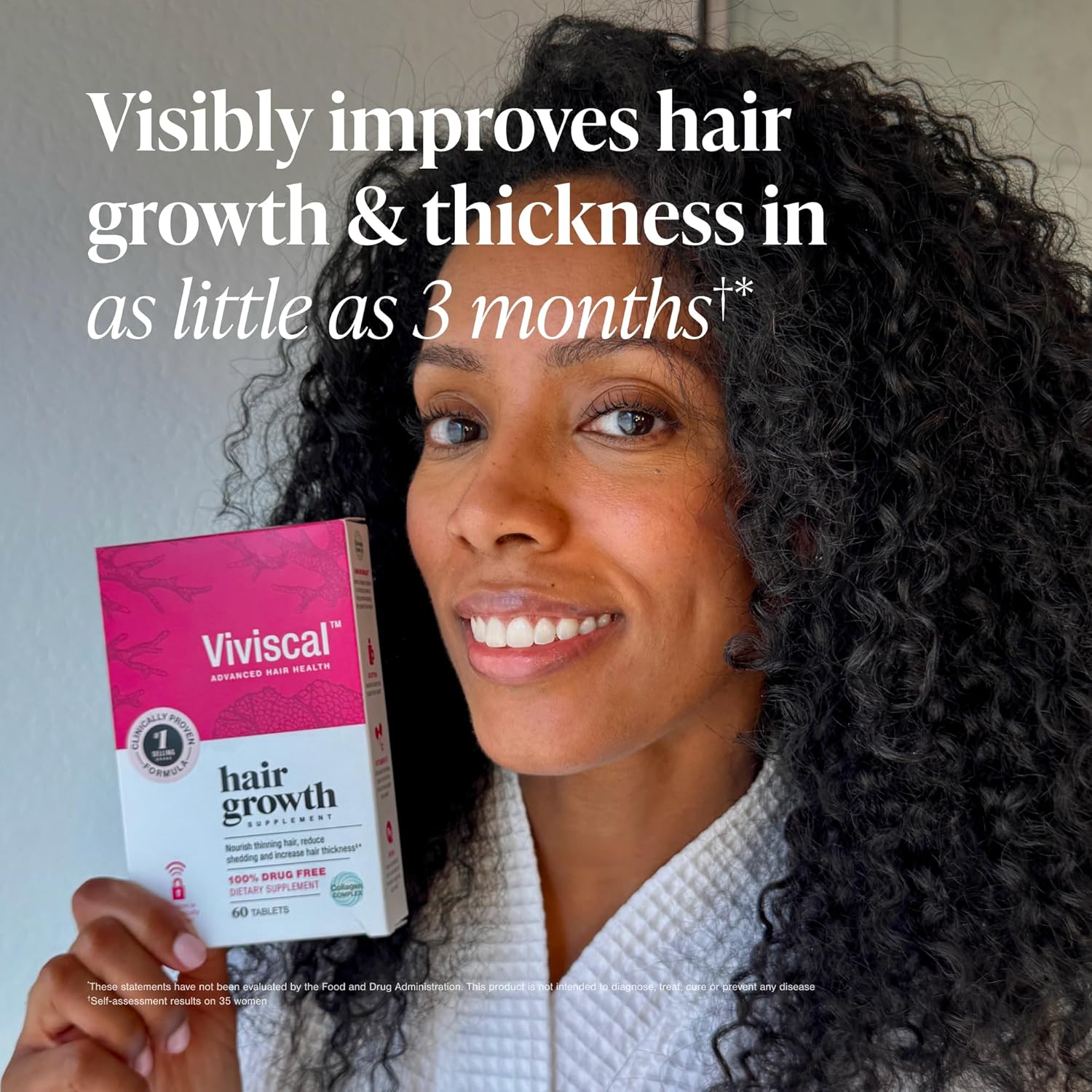Viviscal Hair Growth Supplements For Women For Thicker, Fuller Hair, Nourishes Thinning & Loss, With Proprietary Collagen Complex, 60 Tablets, 1 Month Supply - Image 7