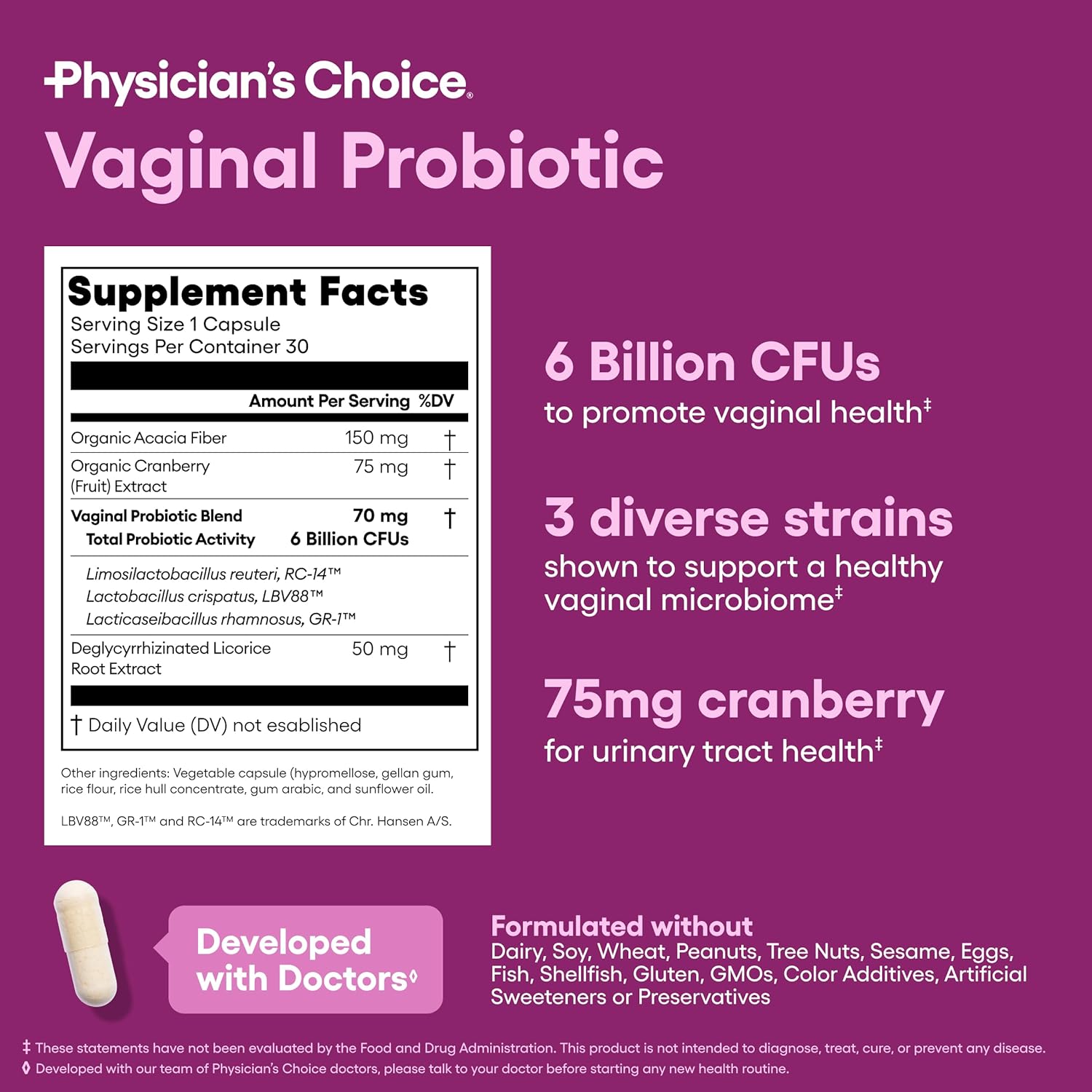 Physician's CHOICE Feminine Power Duo Bundle - Vaginal Probiotic + Womens Probiotic Bundle - Image 5