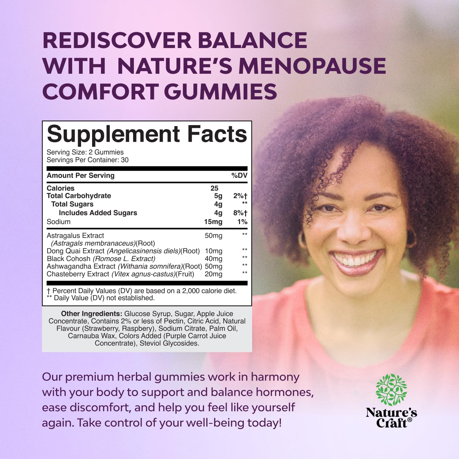 Menopause Gummies for Women – Hormone Balance Support with Dong Quai, Ashwagandha & Black Cohosh (60 Count) - Image 3