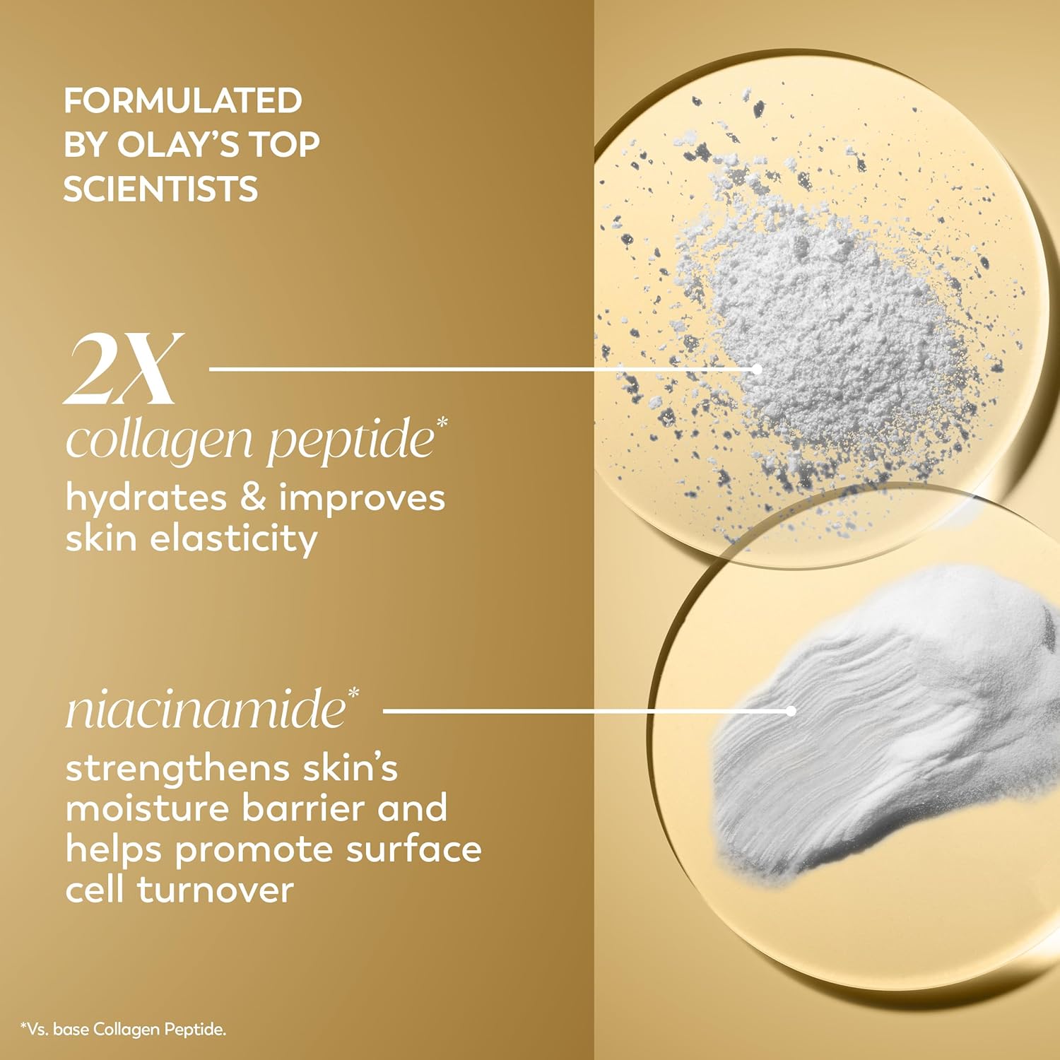 Olay Collagen Peptide Face Moisturizer, Firming Cream for Women, Fragrance-Free, Non-Greasy - Hydrating, Anti-Aging, Anti-Wrinkle, Smoothing of Fine Lines, Tightening Skin Care - Niacinamide, 1.7 Oz - Image 3