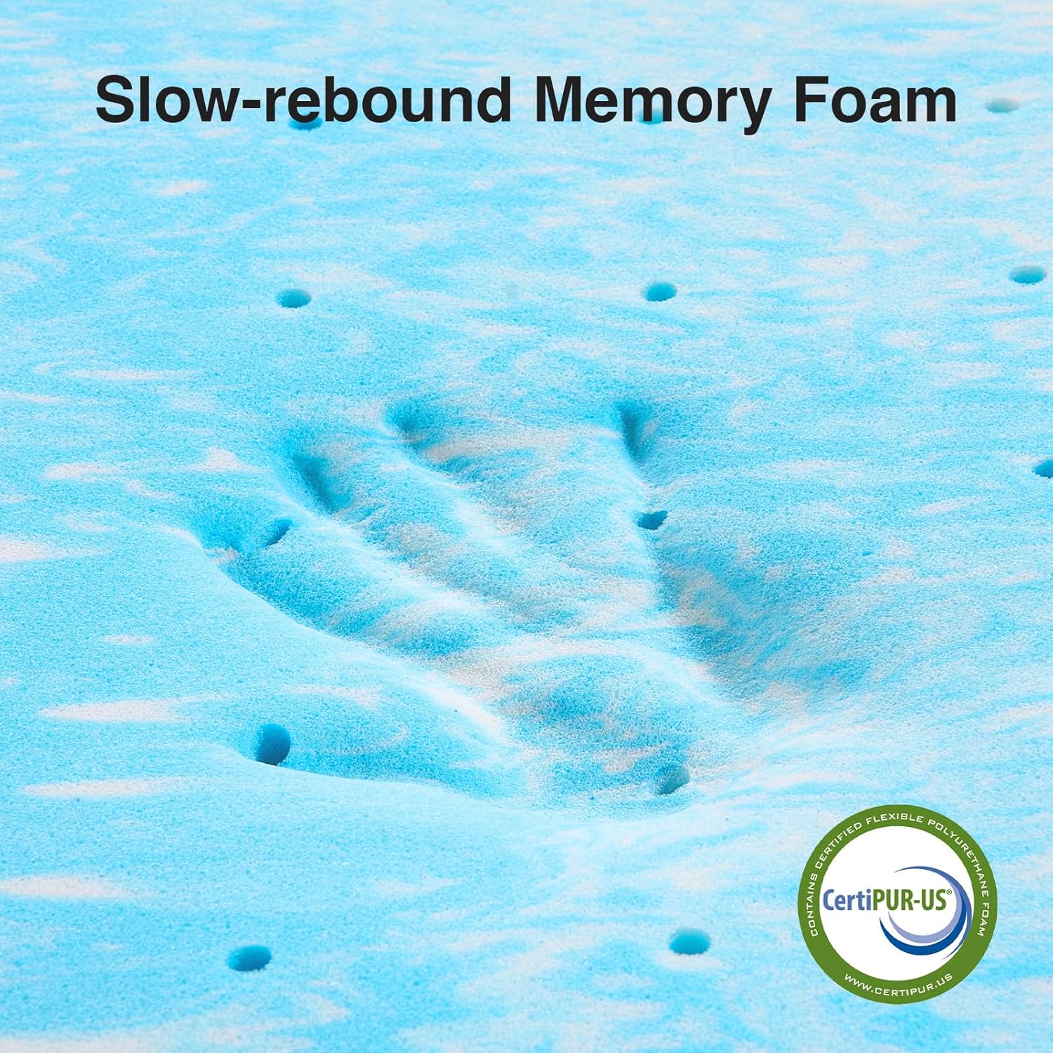 Novilla Memory Foam Mattress Topper Queen - 2 Inch Cooling Gel Infused Memory Foam | Slow-Rebound Pressure Relief | CertiPUR Certified | Comfort for Sleeper Sofa, RV, Camper, Dorm Room - Image 3