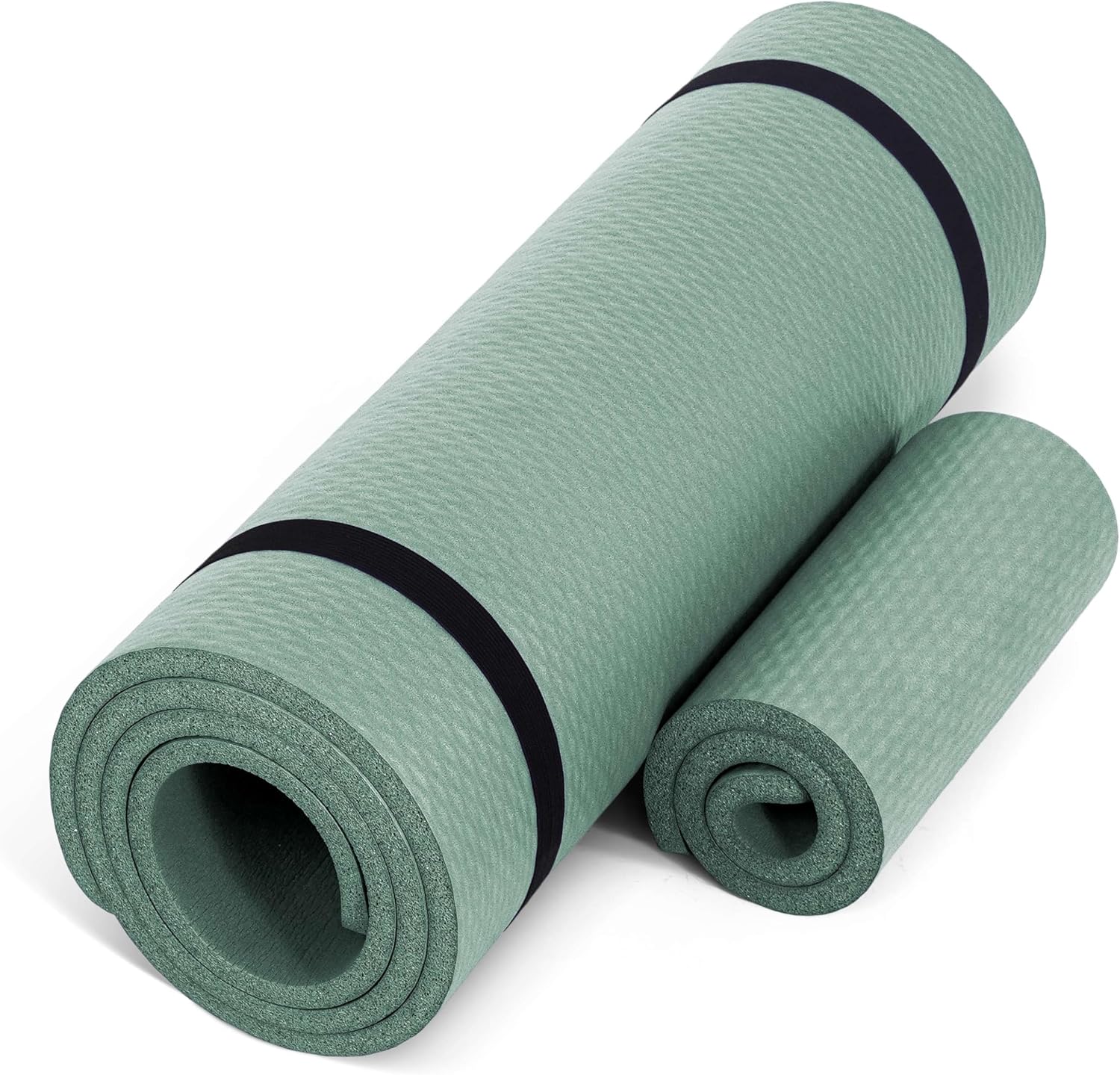 CAP Barbell 1/2-Inch High Density Exercise Yoga Mat with Strap | Multiple Options