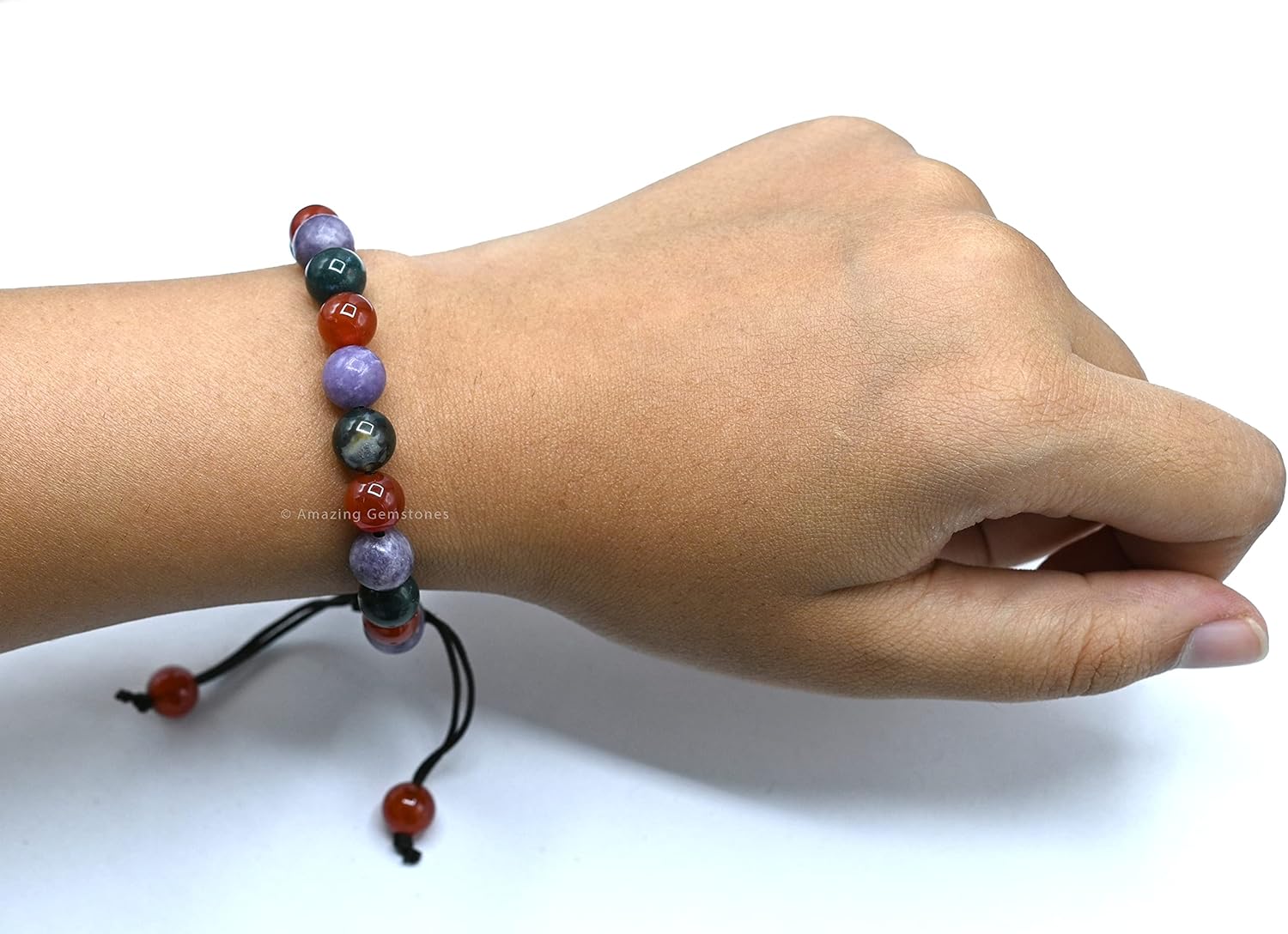 Amazing Gemstone Bracelet for Menopause - Bloodstone Lepidolite Carnelian Bracelet Set for Men Women Healing Calming Anxiety Stress Relief Gifts Pulseras Para Hombres Mujer Stocking Stuffers - Image 5