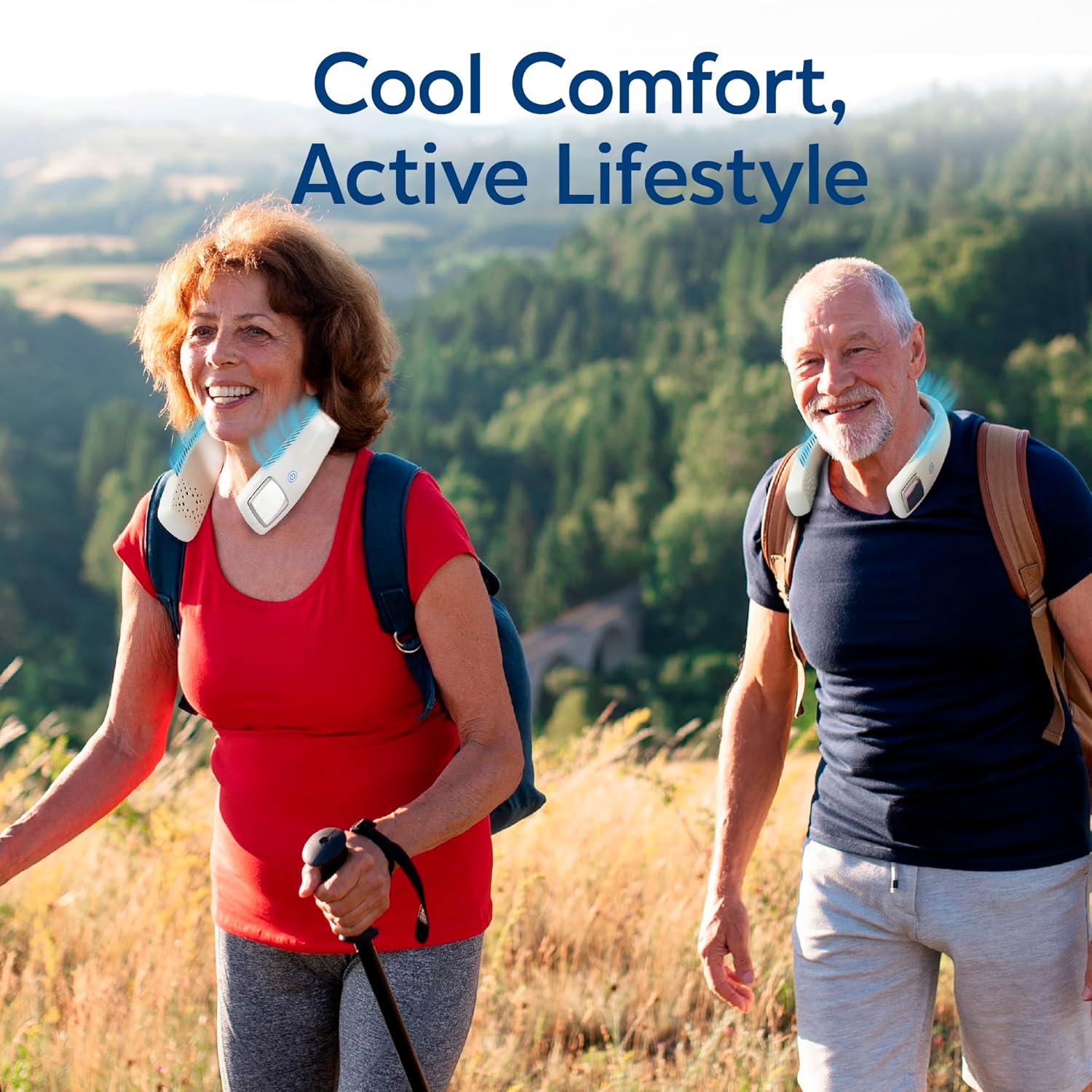 Arctic Air Freedom Personal Air Cooler - Portable 3-Speed Neck Fan, Hands-Free Wearable Design, Lightweight, Cordless And Rechargeable - Image 10