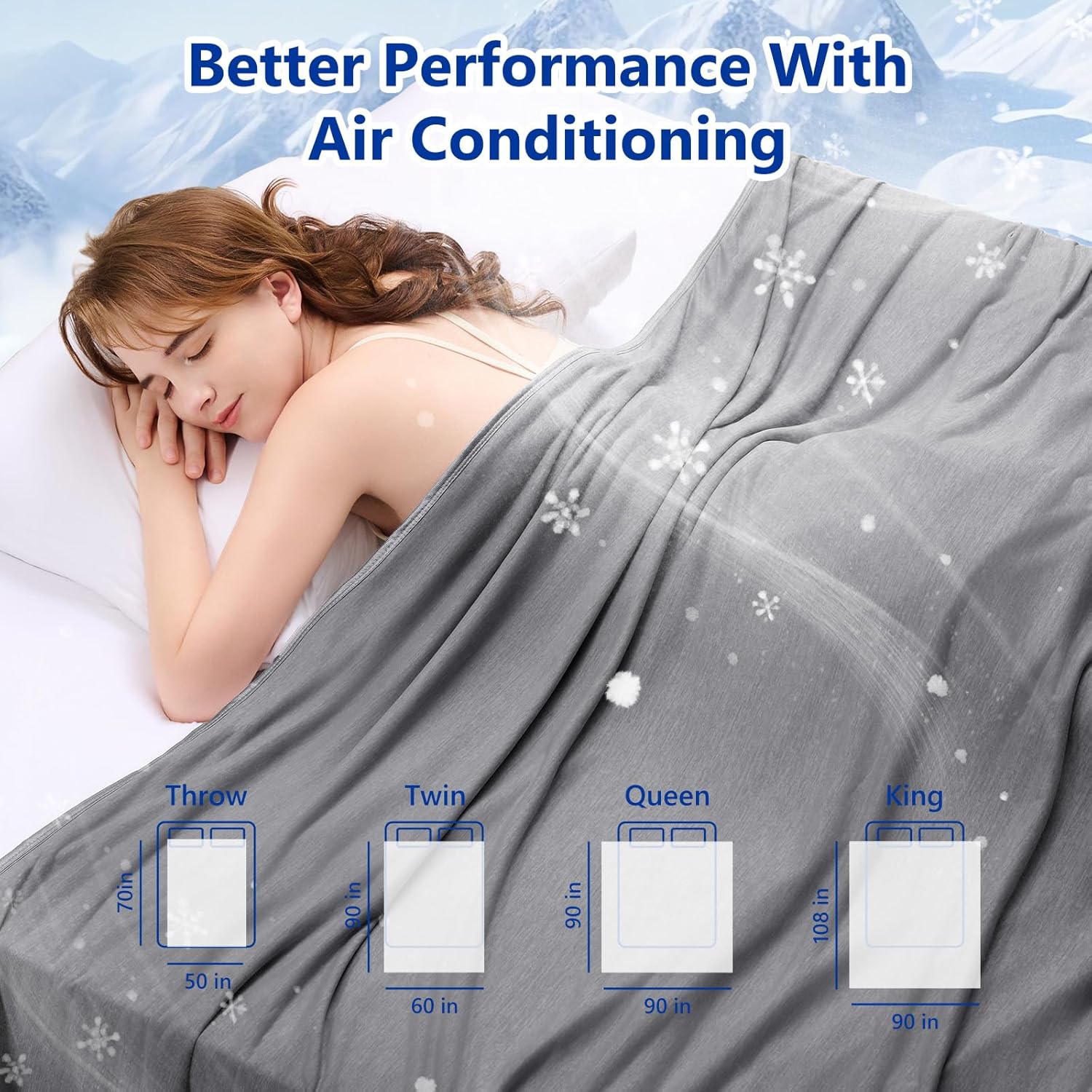 Topcee Cooling Blanket for Night Sweats Absorbs Heat to Keep Adults, Children Cool on Warm Nights, Q-Max 0.5 Cooling Blankets for Hot Sleepers, Lightweight Sofa Throw Blanket (50"x70") - Image 7