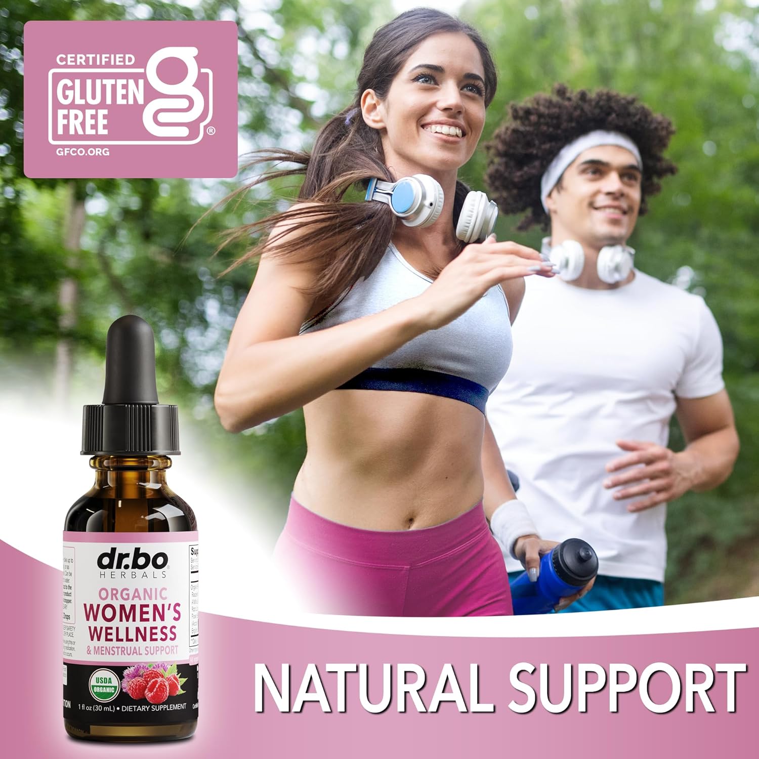 Hormone Balance for Women & PMS Relief - Women's Wellness Organic Hormonal Balance Supplements Liquid Drops & Menstrual Cramp Period Support - Raspberry Leaf, Chasteberry, Black Cohosh Supplement 1 Oz - Image 5